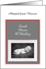 Custom Adoption Announcement Photo Card