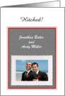 Custom Civil Union Announcement Photo Card - Gay men card