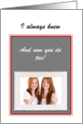 Custom Coming Out Announcement Photo Card - Lesbian card