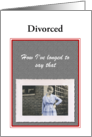 Custom Divorced Photo Card