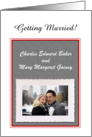 Custom Getting Married Announcement Photo Card