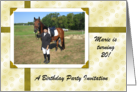 Custom 20 Birthday Party Inviation - Photo Card