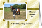 Custom 21 Birthday Party Inviation - Photo Card