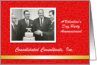 Custom Business Office Valentine’s Party Announcement - Photo Card