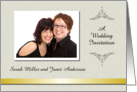 Custom Wedding Invitation lesbian - Photo Card