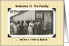 Welcome to the Family card