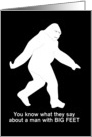 FUNNY Bigfoot Sexy Time Birthday card