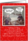 FUNNY Custom Valentine I Love You - Retro card