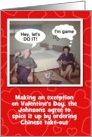 LETS DO IT Valentine - Funny card