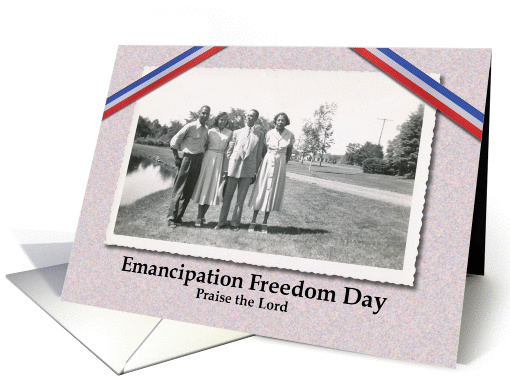Juneteenth Emancipation Freedom Day Vintage African American card