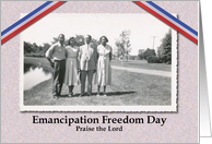 Juneteenth Emancipation Freedom Day Vintage African American card