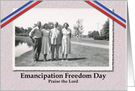 Juneteenth Emancipation Freedom Day BLANK card