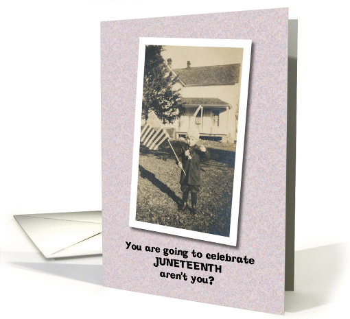 Juneteenth Emancipation Freedom Day BLANK card (1020181)