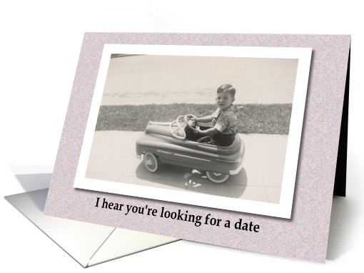 Date invitation - Vintage card (1020409)