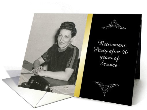 Customize Year Retirement Party Invitation II card (1022785)