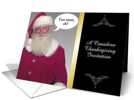 Customize Canadian Thanksgiving Invitation - Humor card (1022809)