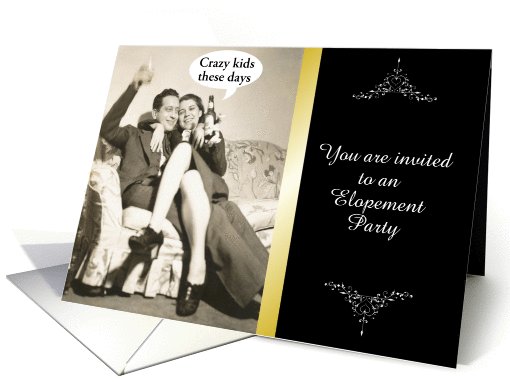 Customize Elopement Party Invitation card (1023227)