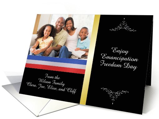 Customize Juneteenth Emancipation Freedom Day card (1023455)