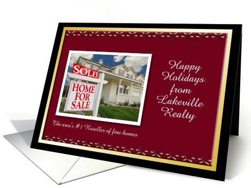 Customize Business Christmas - Real Estate card (1026767)