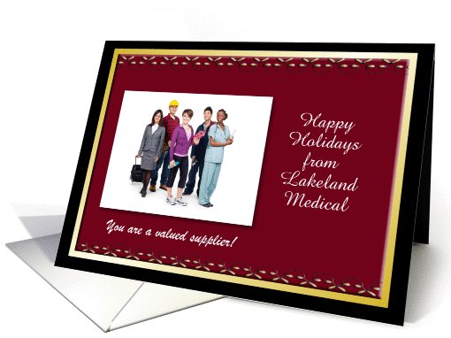 Customize Business Christmas - vendors suppliers card (1026773)