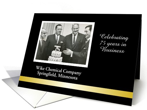 Customize Business Anniversary Photo Card - add name card (1026795)