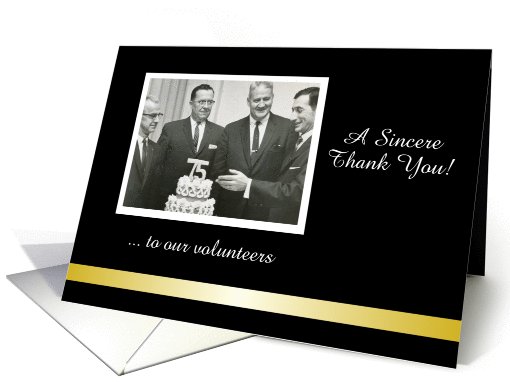 Customize Business Thank You Volunteer Photo Card - add name card