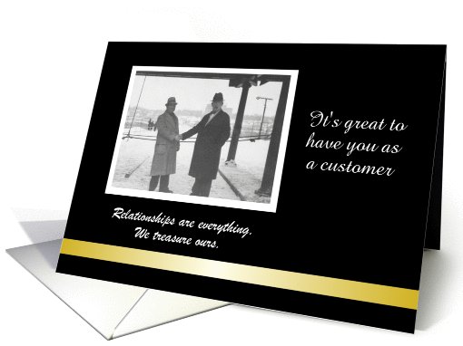 Customize Business New Customer New Client card (1026823)