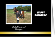 Customize Birthday Horse card