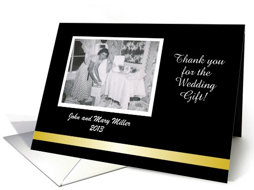 Custom Thank you for the Wedding Gift card (1026943)