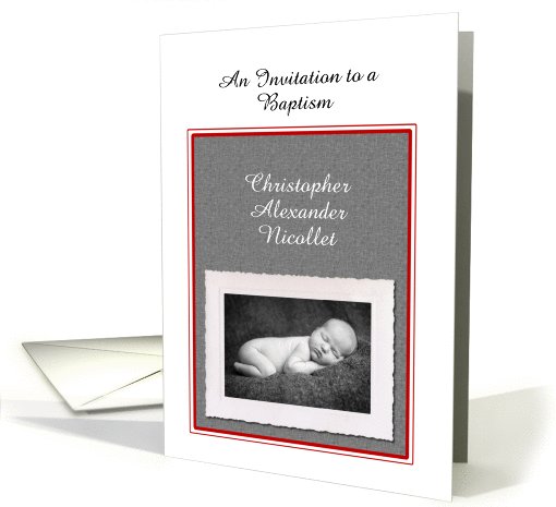 Custom Baby Baptism or Christening Invitation card (1028149)