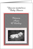 Custom Baby Shower Invitation Photo Card