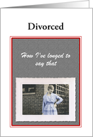 Custom Divorced Photo Card