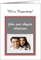 Custom We’re expecting baby Announcement Photo Card