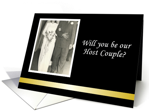 Will you be our Host Couple Wedding Invitation card (1028909)