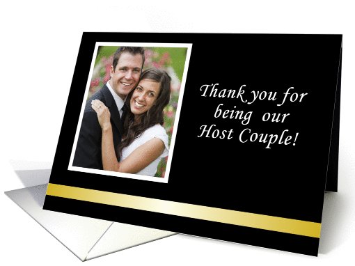 Custom Thank You Host Couple Wedding Photo card (1028921)