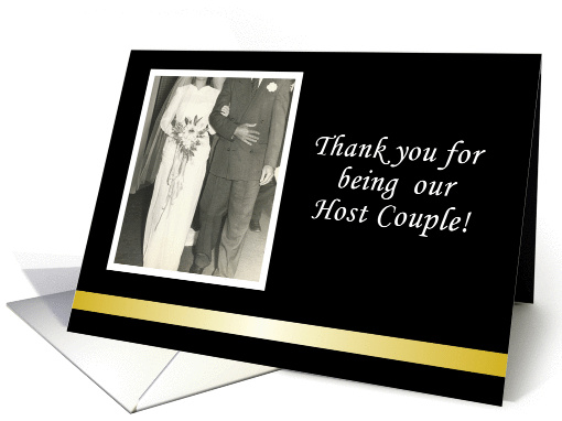 Thank You Host Couple Wedding card (1028923)