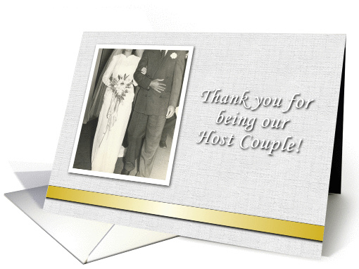 Thank You Host Couple Wedding card (1028925)