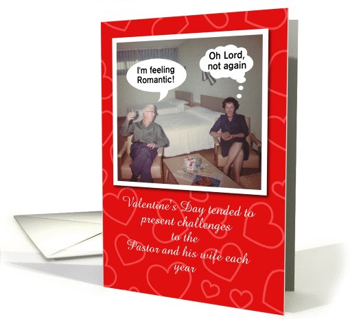 FUNNY Valentine for Pastor and his wife card (1029687)