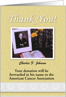 Custom Thank You Gift Donation In Memory Of - Photo Card