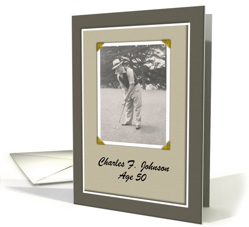 Custom 50 Birthday Party Inviation - Photo card (1031303)