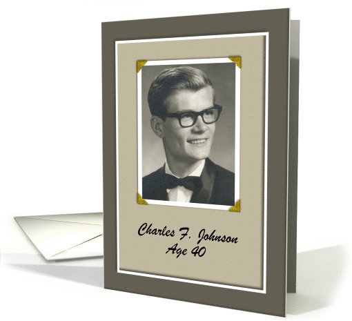 Custom 40 Birthday Party Inviation - Photo card (1031315)