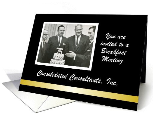 Custom Business Breakfast Invitation - Photo card (1031751)