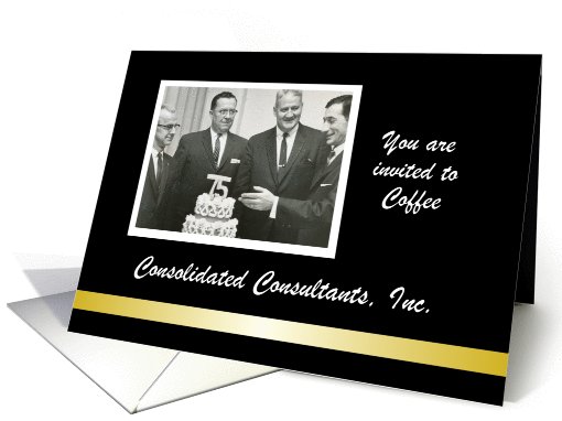 Custom Business Coffee Invitation - Photo card (1031753)