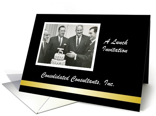 Custom Business lunch Invitation - Photo card (1031767)