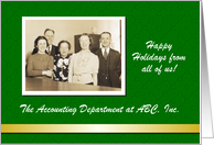 Custom Business Christmas from group all of us - Photo Card