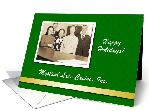 Custom Business Christmas Casino - Photo card (1032011)