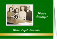 Custom Business Christmas law lawyer legal - Photo Card