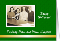 Custom Business Christmas Music - Photo Card