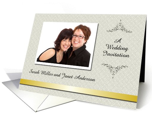 Custom Wedding Invitation lesbian - Photo card (1032683)