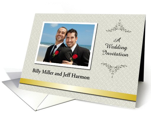 Custom Wedding Invitation gay - Photo card (1032691)